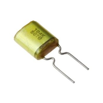 خازن پلی استر 100 نانو فاراد 100 ولت