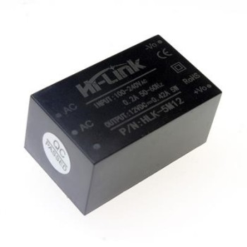 مبدل 220 ولت ac به 12 ولت dc با حداکثر جریان 500 میلی آمپر