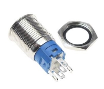 METAL SWITCH WATERPROOF WITH LIGHT RESET 16MM