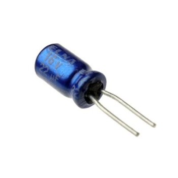 خازن الکترولیت 22 میکرو فاراد 16 ولت
