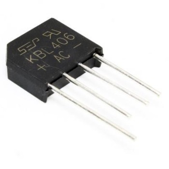 پل دیود 4 آمپر 600 ولت  شانه ای