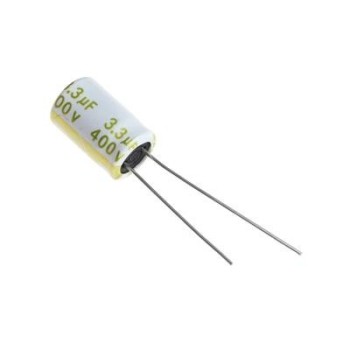 خازن الکترولیت 3.3 میکرو فاراد 400 ولت