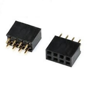 PIN HEADER 2*4 FEMALE 2.54MM