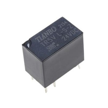 رله کوچک 24 ولت 1 آمپر 1 کنتاکت مدل TR5V