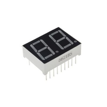 7SEGMENT DISPLAY 2DIGIT COMMON ANODE 19*25 RED