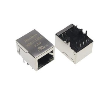 سوکت شبکه مادگی فیلتردار روبردی RJ45 فلزی