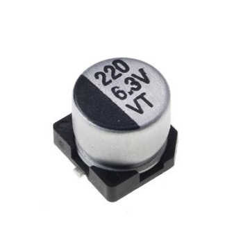خازن الکترولیت اس ام دی 220 میکرو فاراد 6.3 ولت
