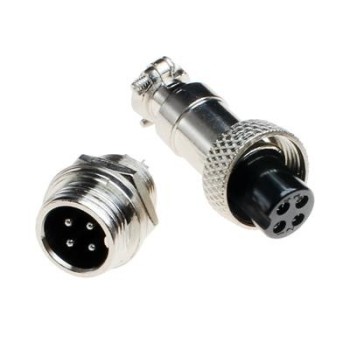 CONNECTOR GX12-4 M&F