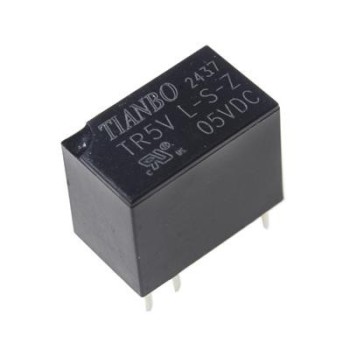 رله کوچک 5 ولت 1 آمپر 1 کنتاکت مدل TR5V