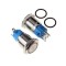کلید فشاری فلزی چراغ دار 16mm، 220V DC، 5A