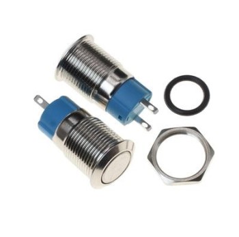 METAL SWITCH WATERPROOF NO LIGHT SELF-LOCKING  12MM